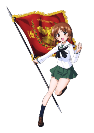 This is the Avatar Image for the Miho Nishizumi (Girl Und Panzer) AI Voice and Text to Speech Generator